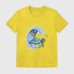 Мужская футболка Черепаха в космосе