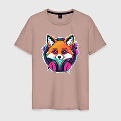 Мужская футболка Neon fox