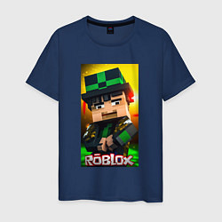 Мужская футболка Roblox green man