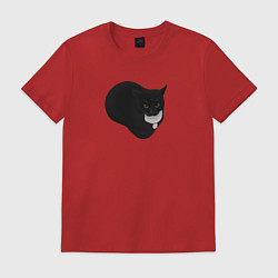 Футболка хлопковая мужская Maxwell cat, цвет: красный