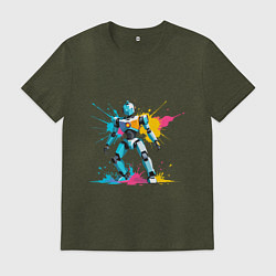 Мужская футболка Яркий робот