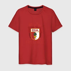 Футболка хлопковая мужская Аугсбург, цвет: красный