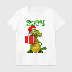 Мужская футболка Дракон с подарком 2024