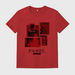 Футболка хлопковая мужская Дом ужасов, цвет: красный