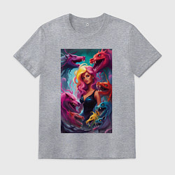 Мужская футболка Ведьма среди оборотней - нейросеть