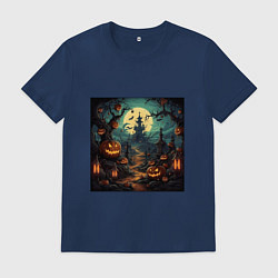 Футболка хлопковая мужская Это halloween, цвет: тёмно-синий