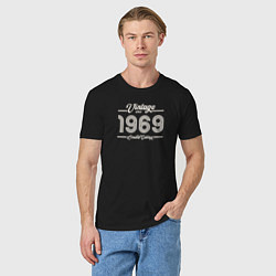 Футболка хлопковая мужская Лимитированный выпуск 1969, цвет: черный — фото 2