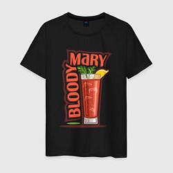 Футболка хлопковая мужская Bloody mary, цвет: черный