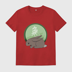 Мужская футболка Год кролика на китайском