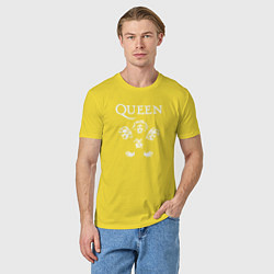 Футболка хлопковая мужская Queen - bohemian rhapsody, цвет: желтый — фото 2