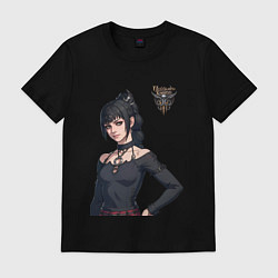 Футболка хлопковая мужская Shadowheart - балдурс гейт 3, цвет: черный