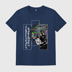 Футболка хлопковая мужская Jigokuraku Gabimaru, цвет: тёмно-синий