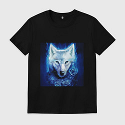 Мужская футболка Белый wolf