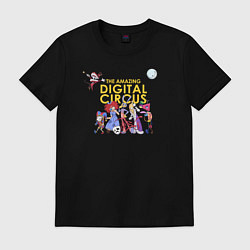 Футболка хлопковая мужская The Amazing Digital Circus, цвет: черный