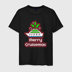 Мужская футболка Merry cruismas