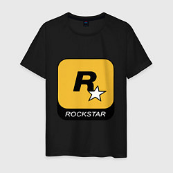 Футболка хлопковая мужская Rockstar, цвет: черный