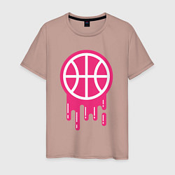 Мужская футболка Pink basketball