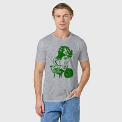 Футболка хлопковая мужская Go Celtics, цвет: меланж — фото 2