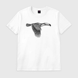 Мужская футболка Тукан летит