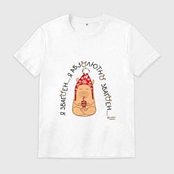 Мужская футболка Капибара медитирует: я збагоен