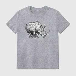 Мужская футболка Носорог большой