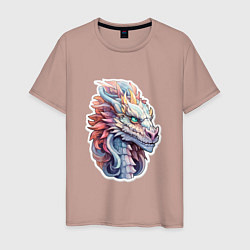 Мужская футболка Colorful dragon