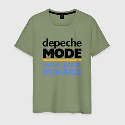 Футболка хлопковая мужская Depeche Mode - Some Great Reward, цвет: авокадо
