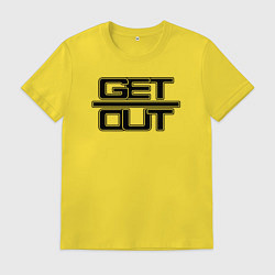 Мужская футболка Get out black