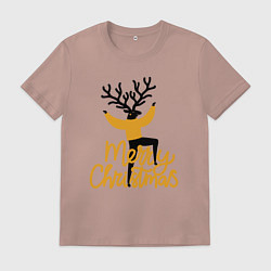 Мужская футболка Олень Рождества