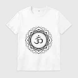 Мужская футболка Сахасрара чакра - символ аюрведы