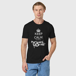 Футболка хлопковая мужская My Chemical Romance keep calm, цвет: черный — фото 2