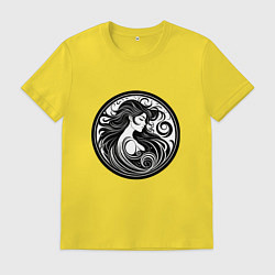 Мужская футболка Трайбл узор девушки тату