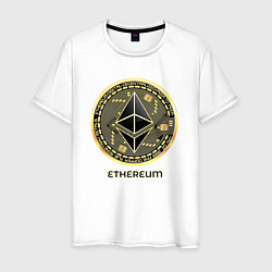 Мужская футболка Ethereum крипта монета