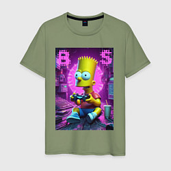 Мужская футболка Bart Simpson - cool gamer