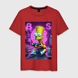 Мужская футболка Bart Simpson - cool gamer