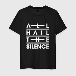 Футболка хлопковая мужская All Hail The Silence, цвет: черный