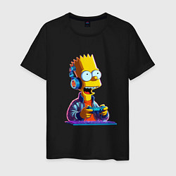 Мужская футболка Bart is an avid gamer