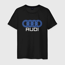 Мужская футболка Audi neon art