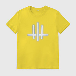 Футболка хлопковая мужская Wine and Rope W Neon Logo, цвет: желтый