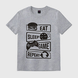 Мужская футболка Есть спать играть