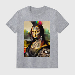 Мужская футболка Punk Mona Lisa is covered in tattoos