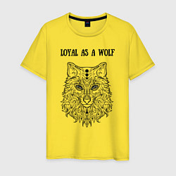 Мужская футболка Loyal as a wolf