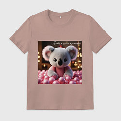Мужская футболка Игрушечная коала и надпись: зато я очень красивый