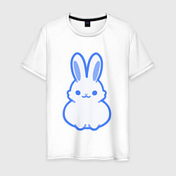 Мужская футболка White bunny