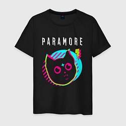 Мужская футболка Paramore rock star cat