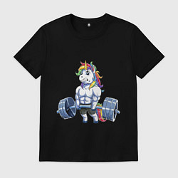 Мужская футболка Тяж единорог