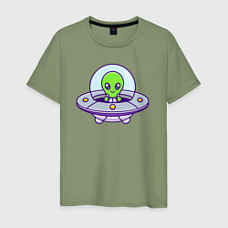 Мужская футболка Green alien