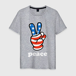 Мужская футболка USA peace