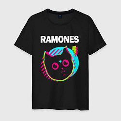 Мужская футболка Ramones rock star cat