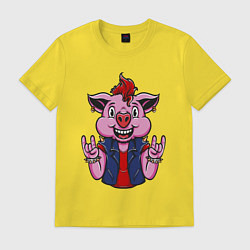 Мужская футболка Панк свин